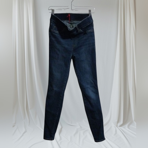 SPANX Blue Skinny Jeans Sleek Fit - Picture 1 of 4